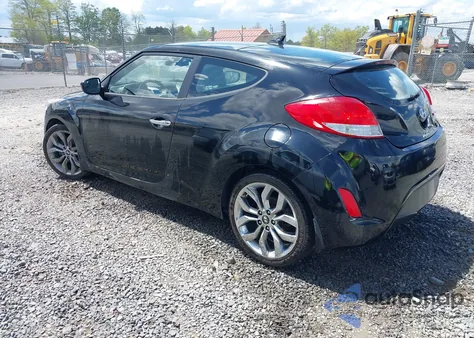 2014 Hyundai Veloster Flex W/Black z USA, uszkodzony, nr VIN KMHTC6AD2EU212693